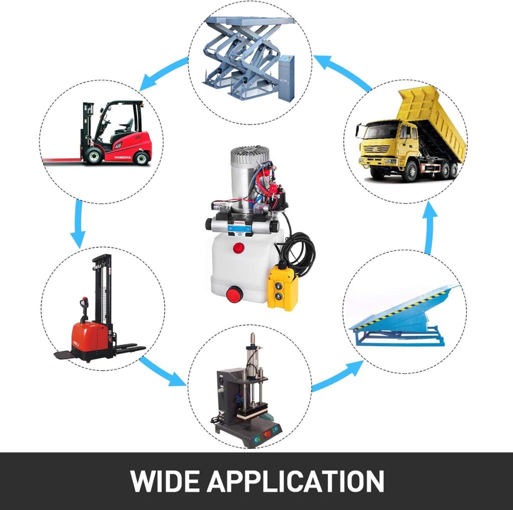 12 volt double acting hydraulic pump