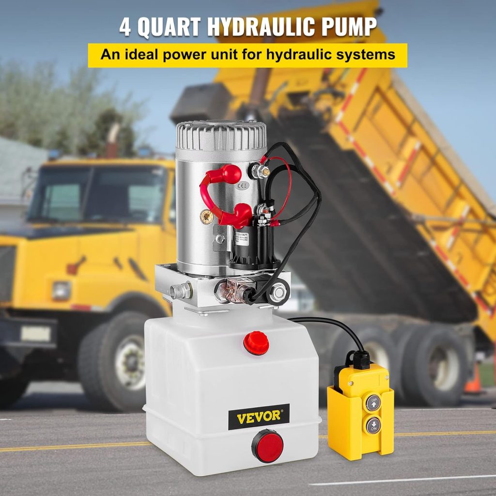 12V Hydraulic Pump Single Acting Dump