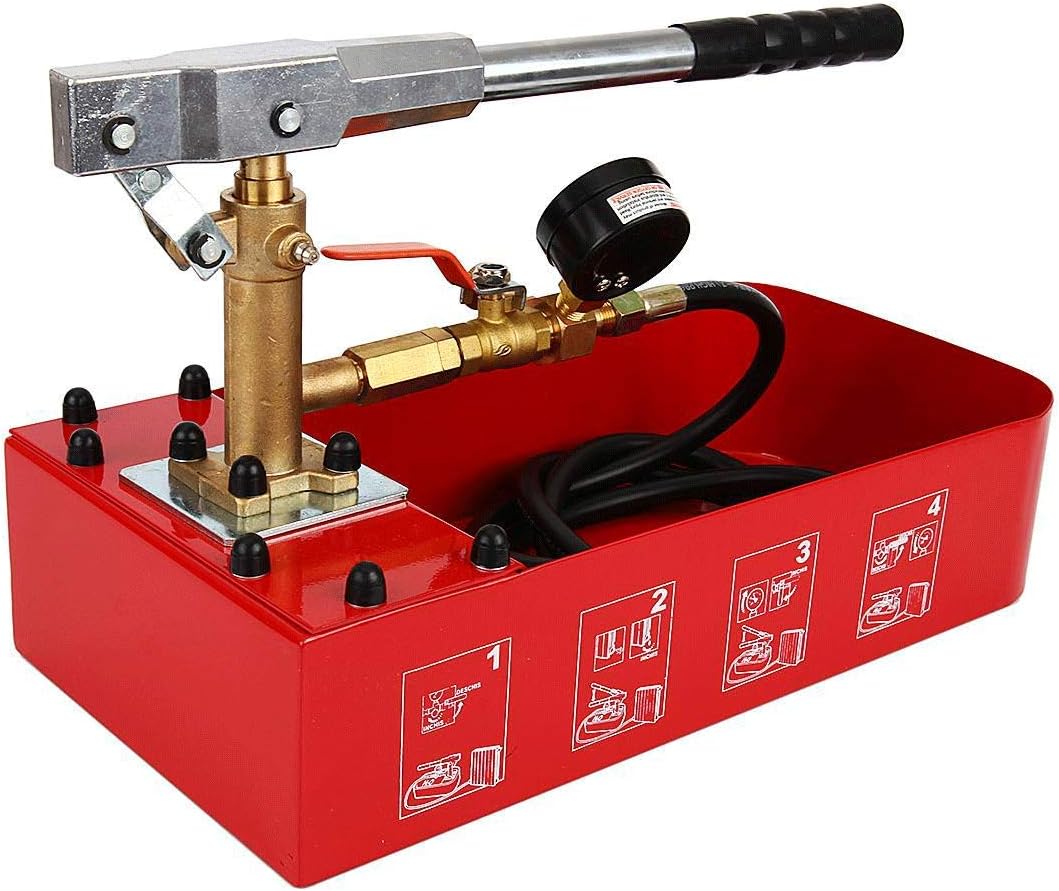 10 ton hydraulic hand pump with gauge