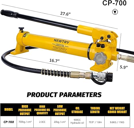 Steel Manually Operated Hydraulic Pump