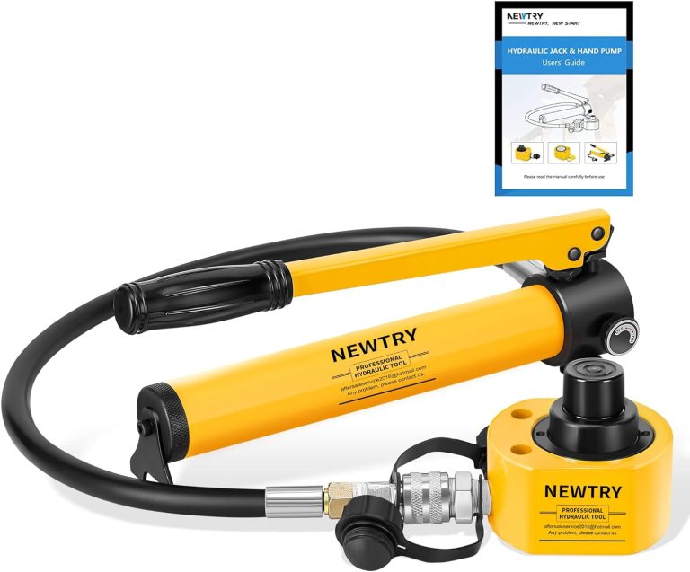 NEWTRY 20T Low Profile Hydraulic Jack Porta Power 